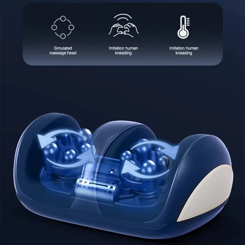 Super Big Electric Leg Massager Smart Heated Calf Massage Shiatsu Kneading Machine Roller Foot Muscle Remote Control Relaxation