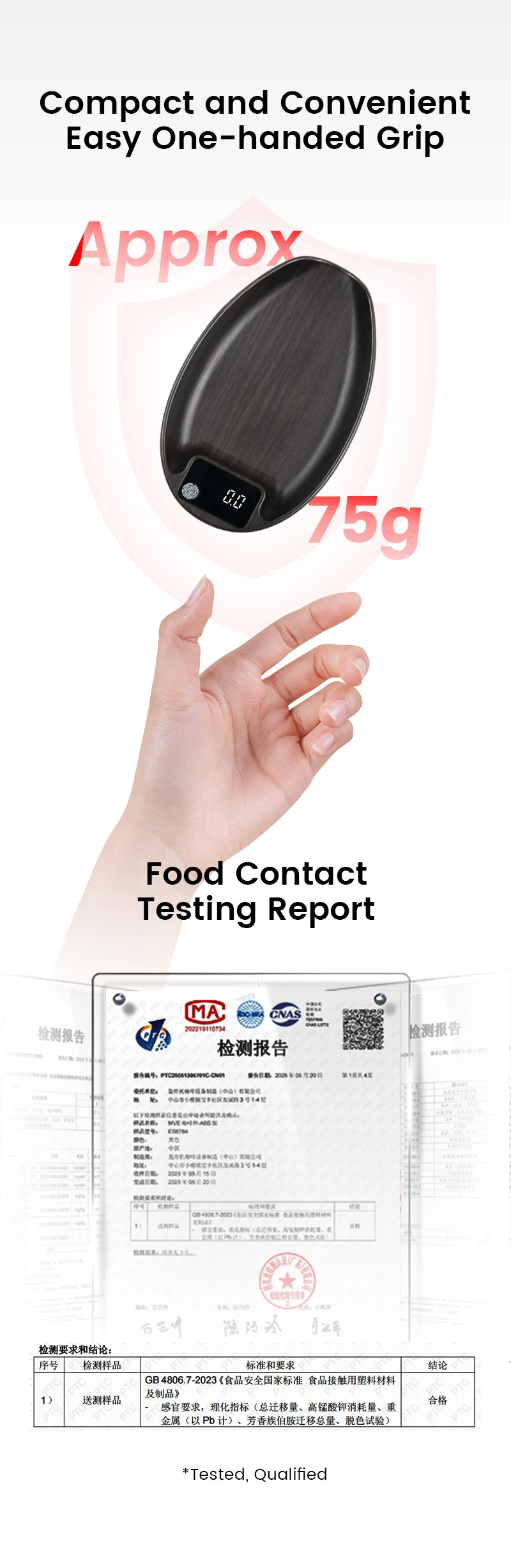 HW-3BOMEBR Coffee Bean Scale and Spray Bottle Kit Espresso Scale 0.1g Precision Mini Coffee Scale ABS Digital Kitchen Scale