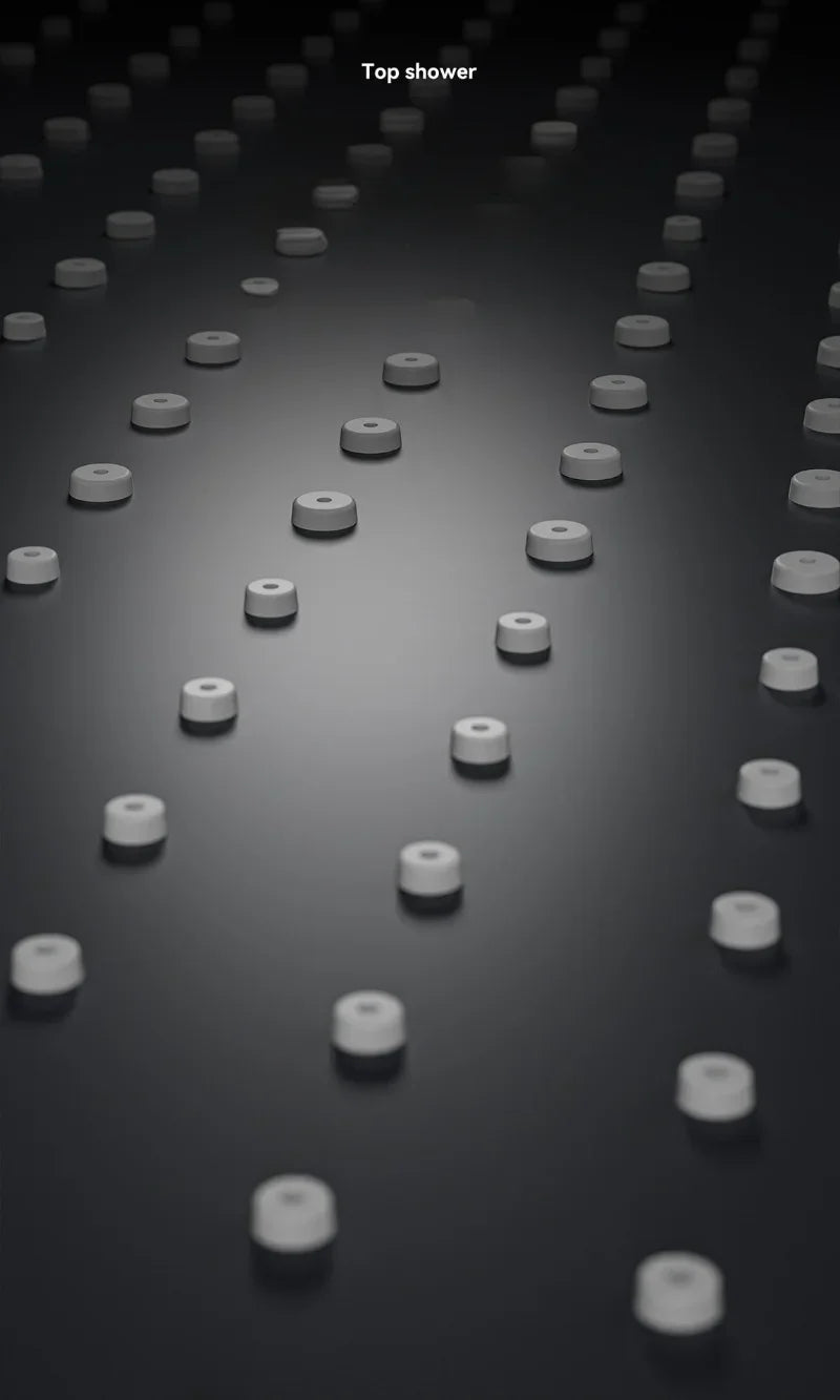 Grey Intelligent Digital Shower System Wall Mounted Bathroom Shower Faucet Set Temperature Display Rainfall Bathroom Shower Set