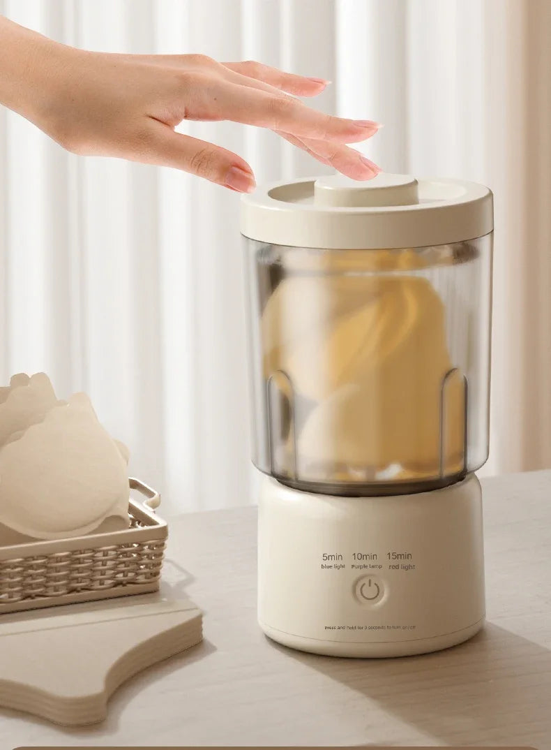 Portable Small Washing Machine Automatic Makeup Brush Cleaner Household Mini Washing Machine for Socks Underwear Panties Washer