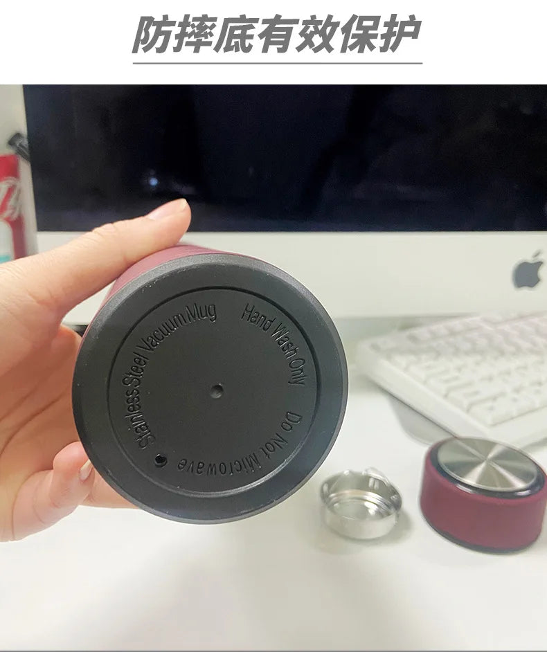 500ML Portable Thermos Bottle 304 Stainless Steel Thermal Water Bottle Insulated Flask Cup Outdoor Camping Drinkware