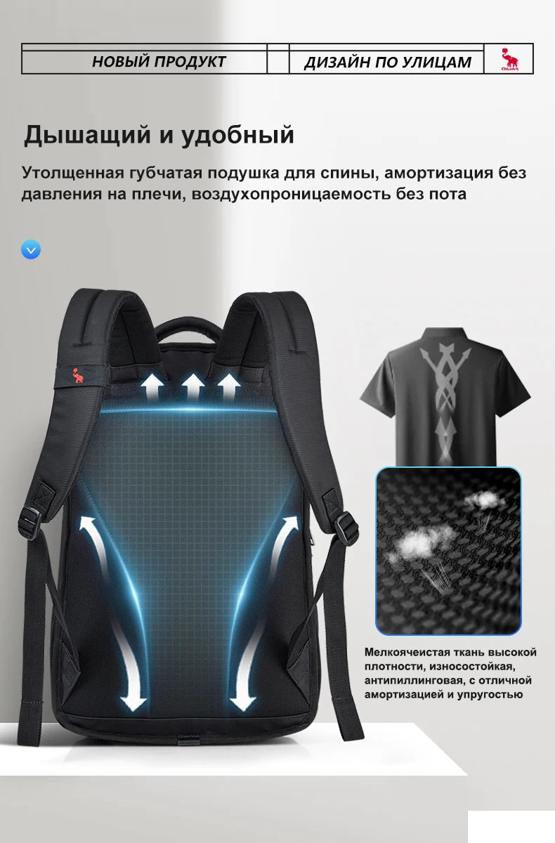 OIWAS Laptop Backpacks 15.6 Inch School Bags Waterproof Nylon 29L Casual Shoulder Bagpack Travel Teenage Men's Backpack Mochila