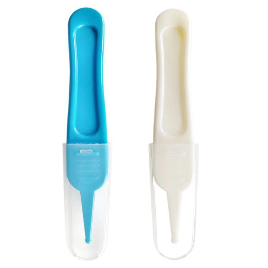 Baby Plastic Tweezers Nose Cleaner Tool Kids Safety Tweezers Cleaning Forceps Toddler Nasal Cavity Care Supplies Baby Essentials