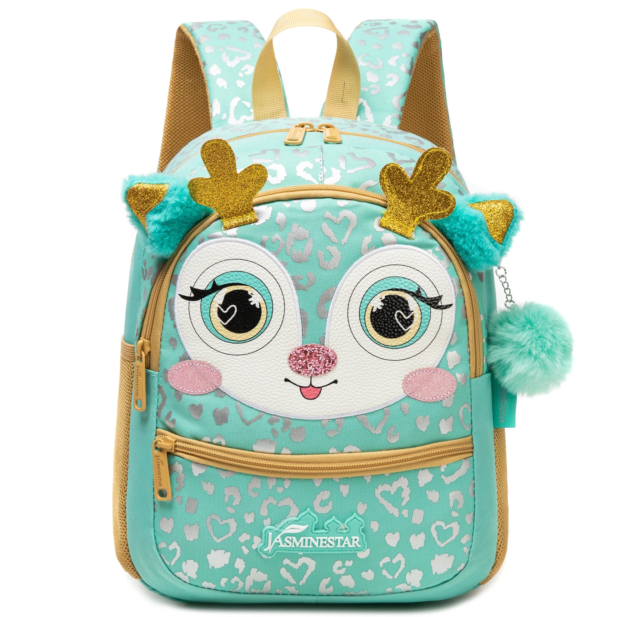 1pc Cute 13 Inch Animal Backpack Kindergarten Outdoor Sports Little Girl With Small Pendant