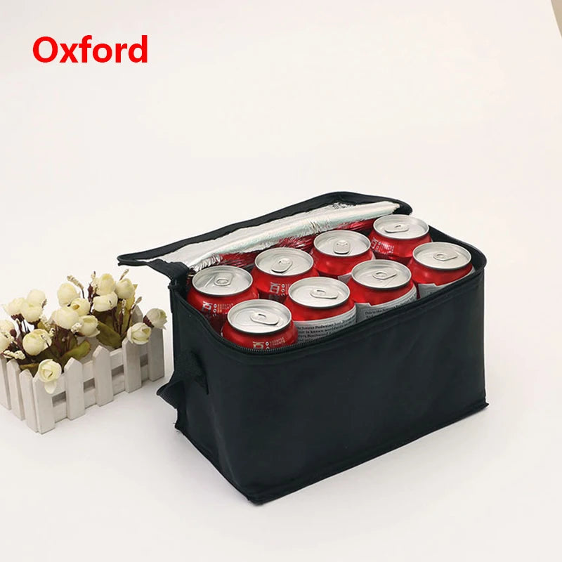 Portable Lunch Cooler  Beer Delivery Bag Folding Insulation Picnic Ice Pack Food Tote Thermal Bag Drink Carrier Insulated Bags