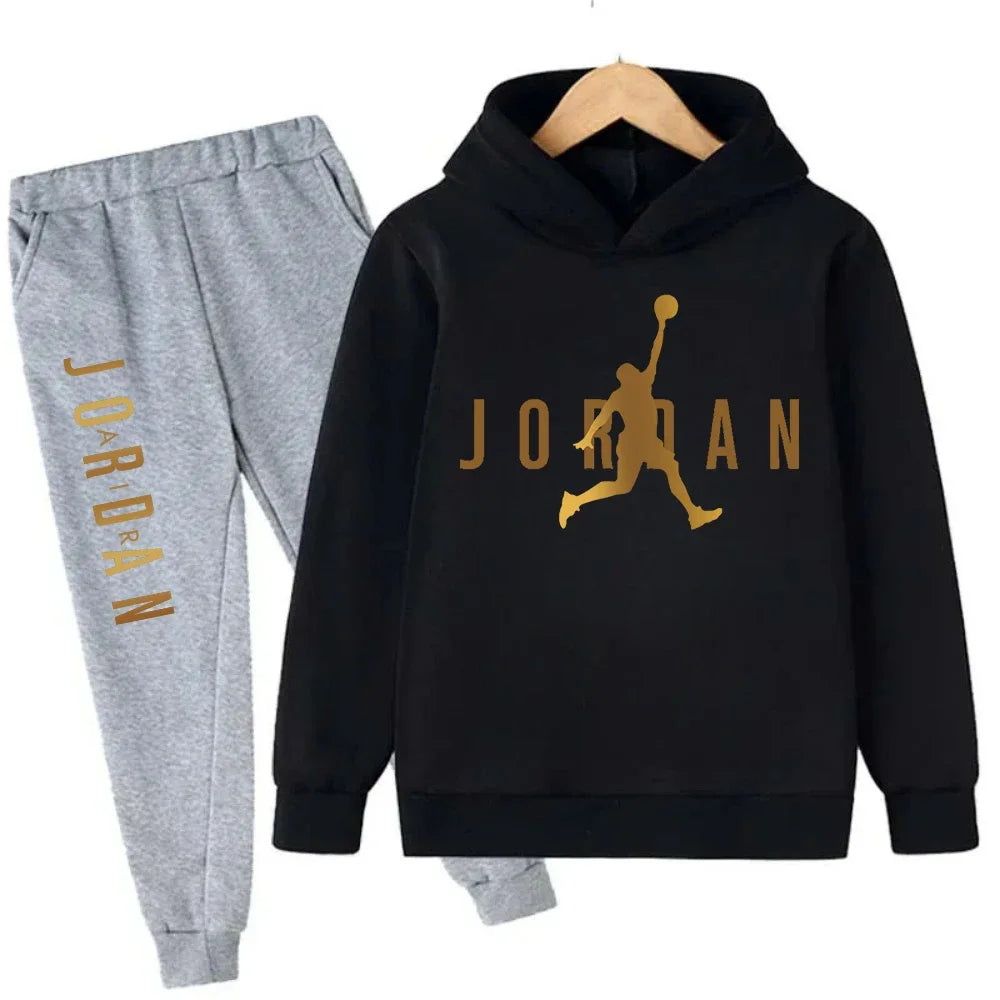 Autumn Warm Slam Dunk Master Pattern Printed Children Set Hoodie+Pant Suit 2pcs Set Kids Boy Girl Fashion Clothing Tracksuits