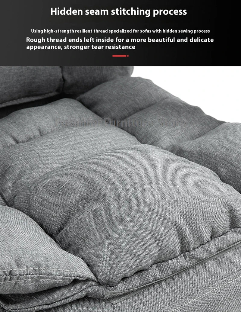 Comfy Fabric Gamer Computer Chair with Removable Soft Cushion Ergonomic Reclining Gaming Chair Adjustable Office Home Desk Chair