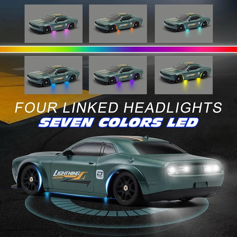 1/64 2.4G High speed Drift Rc Car 4WD Remote Control Car Four Wheel Drive Radio Controlled Mini RTR Racing Model Boy Toy Gift