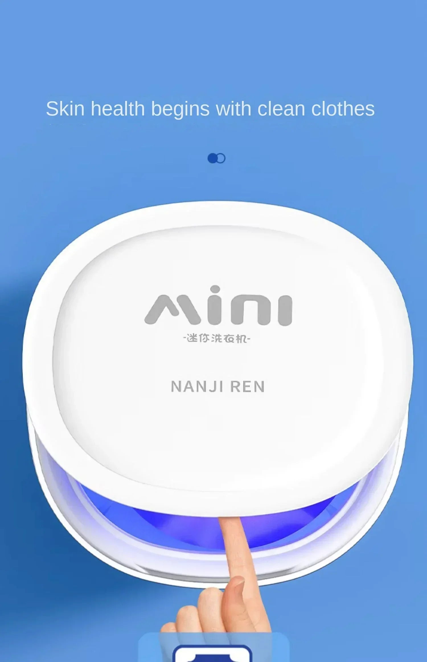 220V VCJ Single Tub  Washing Machine| Mini Laundry Washer for Baby and Child Clothes DW