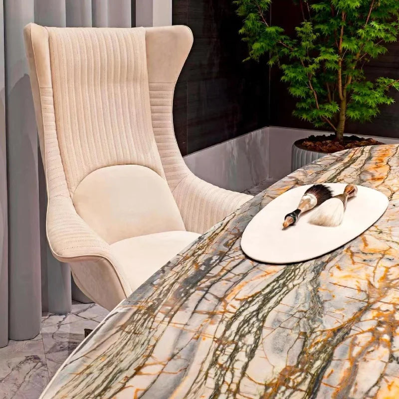 mid-century Marble office desk high-end luxury fashion design Computer desk Elegant comfortable mesa para escritório furniture