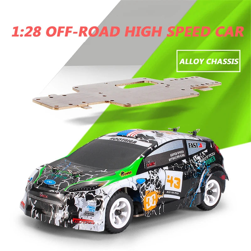Wltoys K989 K969 284131 Upgrade LCD Version 4WD 1/28 RC High Speed Racing Mosquito 2.4GHz Off-Road RTR Rally Drift Car