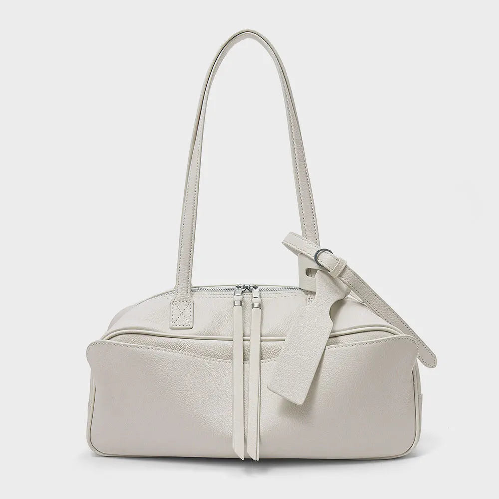 New Women's Bag Genuine Leather Luxury Designer Women Shoulder Bag Soft Cowhide Handbags Fashion High Quality Baguette Bags