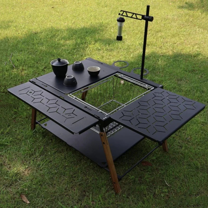 Camping Table Igt 2 Unit Table Outdoor Folding IGT Table  Tactical Picnic BBQ Cookware Portable Lightweight Camp Desk for Hiking