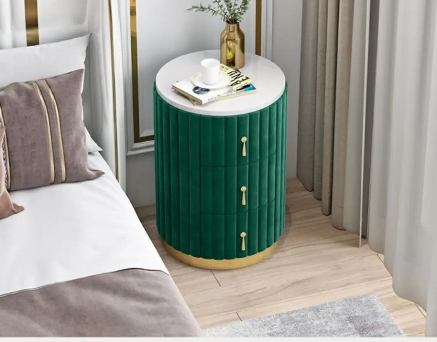 Mobile Side Bed Pink Nightstands Small Modern Modern Luxury Nightstands Space Saving Meuble De Rangement Storage Furnitures