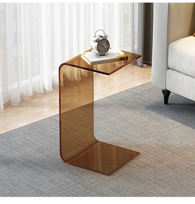 Acrylic Coffee Tables Sofa Small Side Table Modern Bedroom Nightstands Piaochuang Tea Desk Storage Desks Nordic Furniture