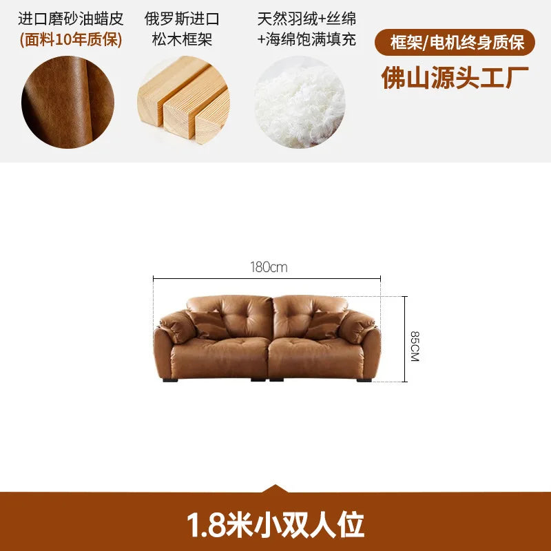 Luxury Loveseat Electric Sofa Strong Full Size Brown Lazy Recliner Chair Lounges Sleeper Designer Woonkamerbanken Furniture