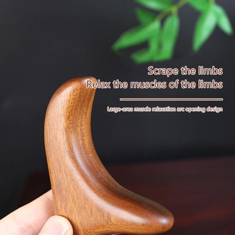 1 PCS Neck Foot Sandalwood Trigger Point Massage Gua Sha Tools Home Gym Professional Therapy Massage Tool For Back Leg Hand Face