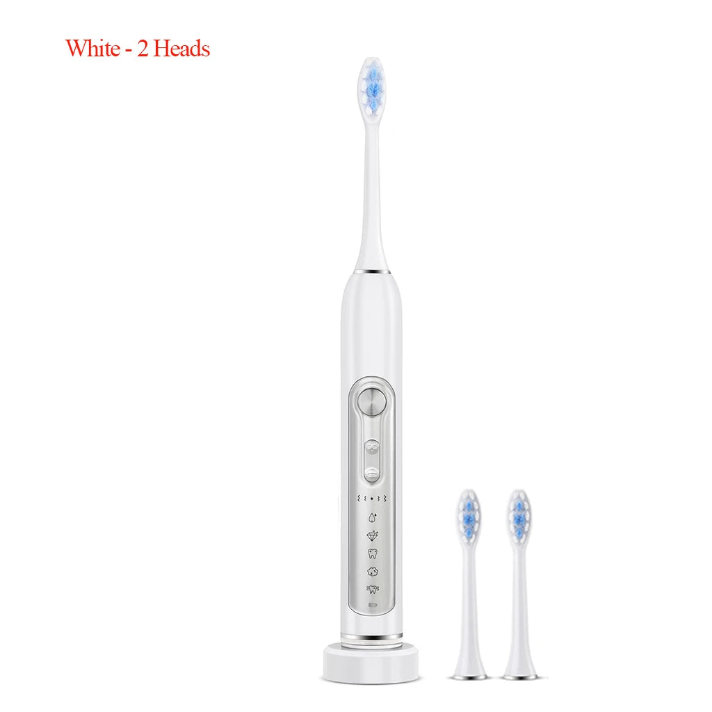 SUBORT S7 Super Sonic Electric Toothbrushes for Adult Kid Smart Timer Whitening Toothbrush IPX7 Waterproof Replaceable Heads Set