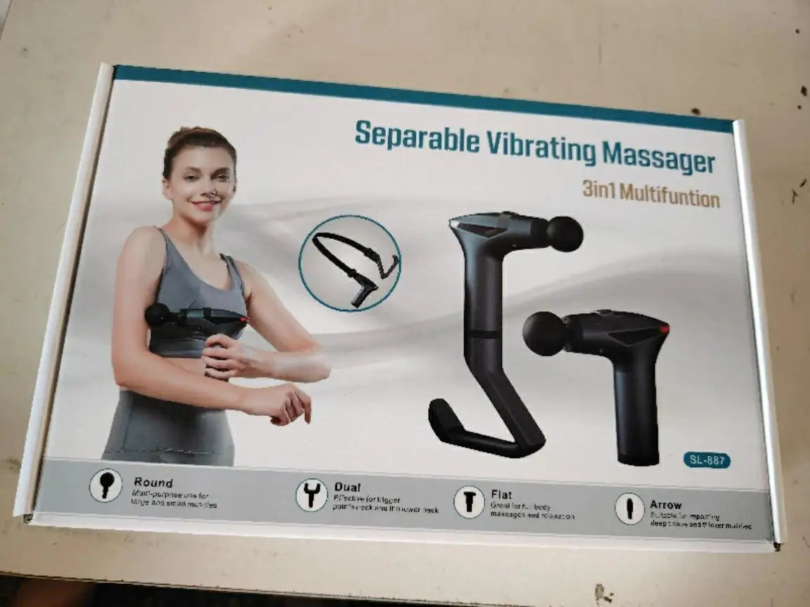 Hot Selling Long-handle Electric Massage Gun: Multifunctional for Muscle Relaxation, Deep Tissue Percussion Relief