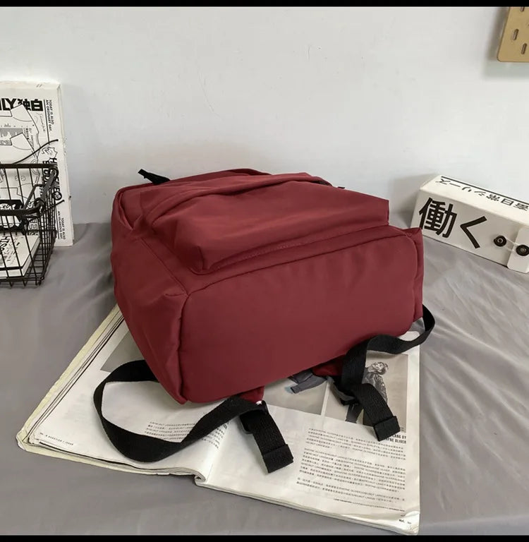 Shoulder Bag Backpacks Schoolgirl Versatile Backpack Large Capacity Waterproof Travel Bag Washable Nylon Computer Bag Unisex