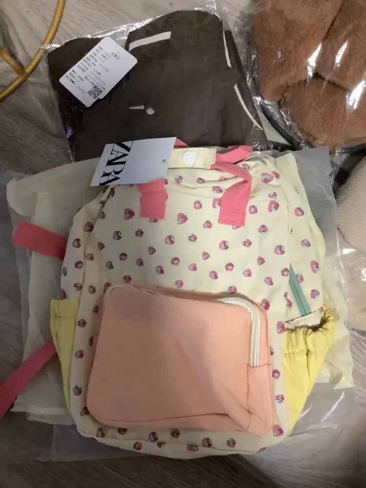 2025 Cartoon Print Floral Kids Backpack for Girls Boys School Bags Kid Bag Backpacks for Kids for School  Cute Backpack