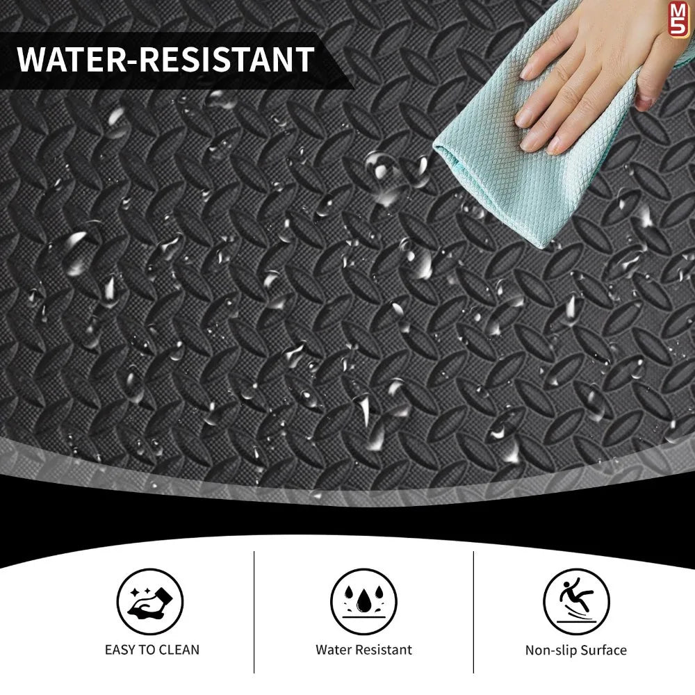 Massage Cushion EVA Foam Puzzle Exercise Mat for Home Gym, Interlocking Gym Floor Mats with Non-Slip Surface Acupressure Mat