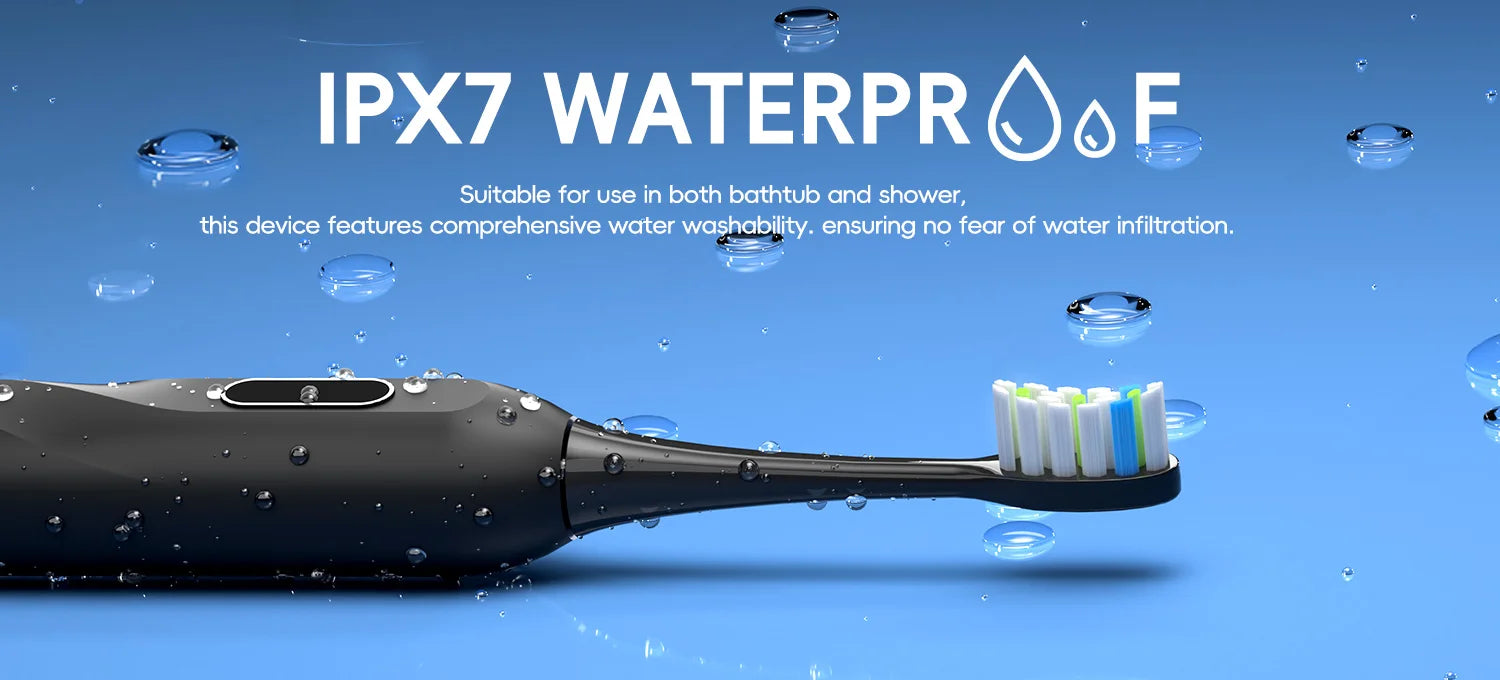 Electric Toothbrush 8 Brush Heads Sonic Electric Toothbrush with 40000VPM Deep Clean 4 Modes Rechargeable for Adults