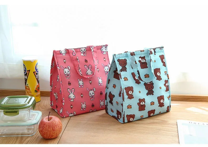 Waterproof Foldable Handheld Lunch Insulated Bag, Aluminum Foil Insulated Large-capacity Storage Lunch Box, Bento Bag