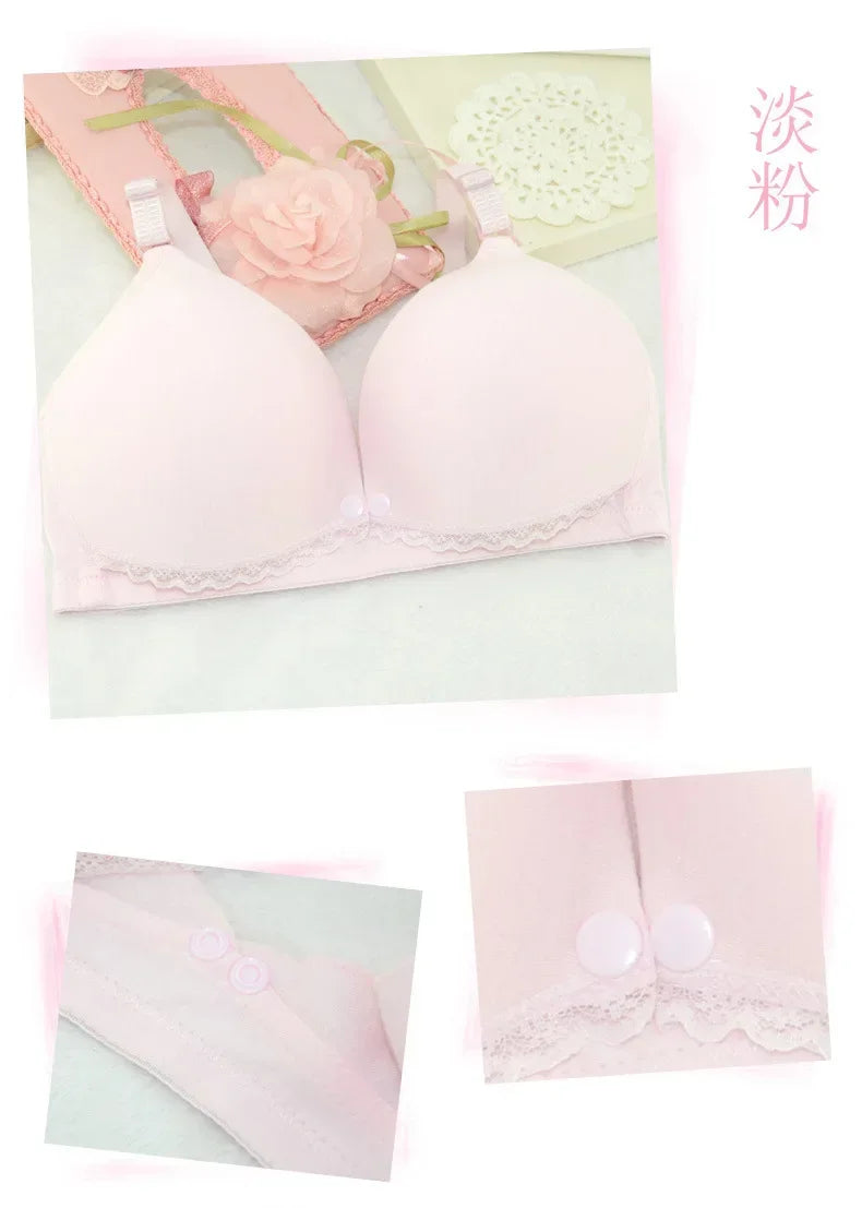 Cotton Maternity Nursing Bras Set Pregnant Breastfeeding Pregnancy Women Underwear Breast Feeding Bra soutien gorge allaitement