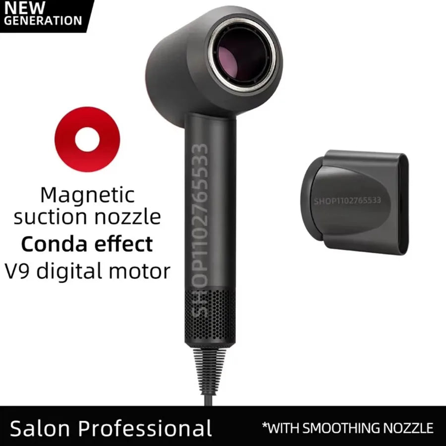 5 in 1 Electric Ionic Hair Dryer High Speed Bladeless HairDryer Negative Ion Professional 1.8M Super Leafless Hair Dryer