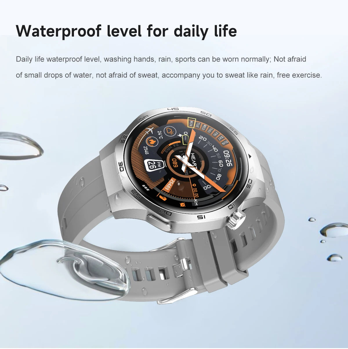 2025 New GT5 Pro GPS Track Compass Smart Watch Men 360*360 AMOLED Screen NFC BT Call Waterproof Health Monitor Man Smartwatches