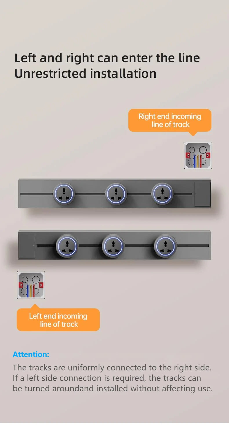 Universal Home Kitchen Bathroom Office Sockets Pop Replaceable High-end Quality Wall Power Track Socket EU UK FR US THA Standard