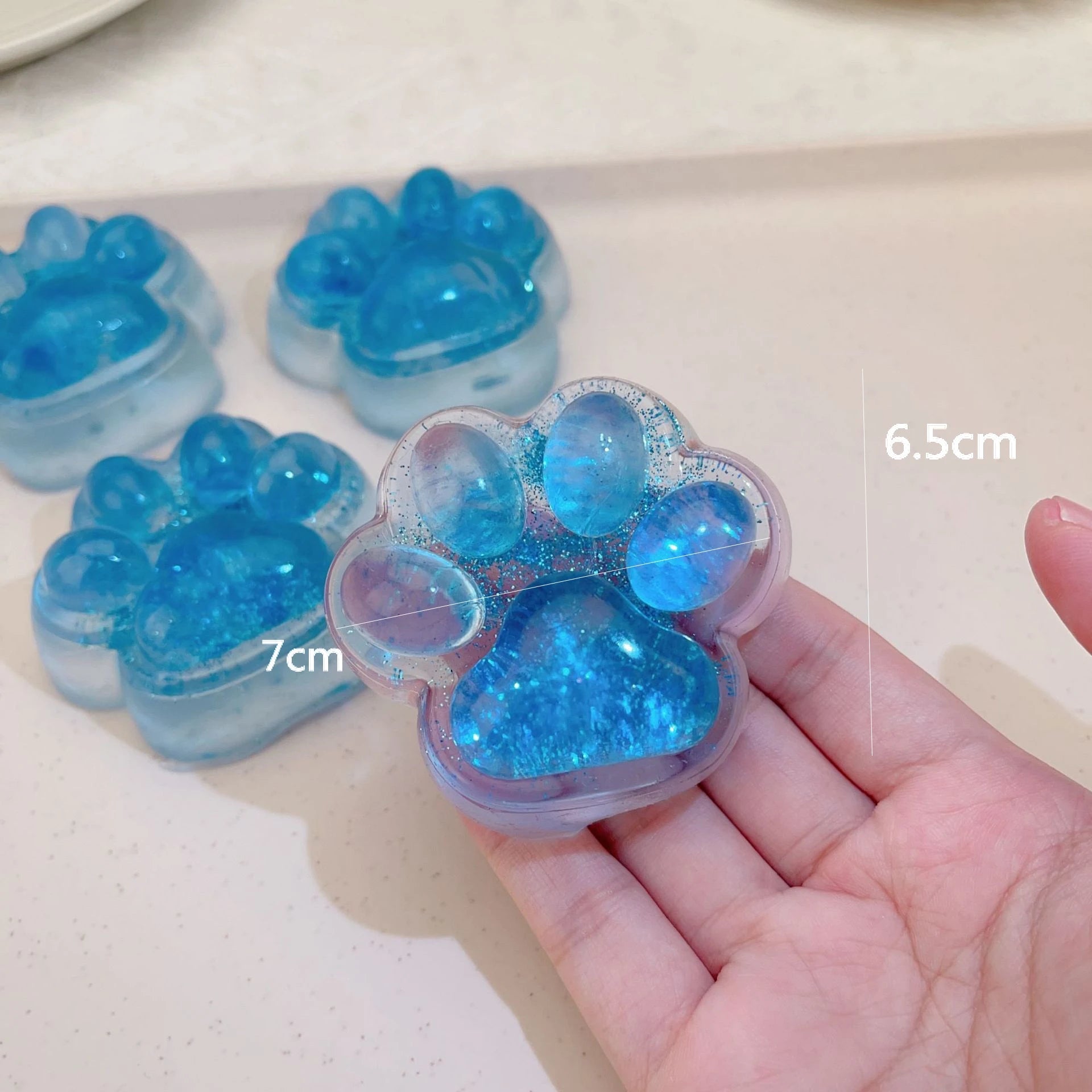 Squishy Cat Paw Soft Jelly Feel Squeeze Toy Anti-Stress Fidget Toys for Kids Adults Anxiety Relief Soft Taba Squishy Toys