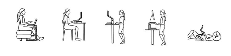 Adjustable Folding Laptop Desk Portable for Bed Table Notebook Cooler Fan Stand Multifunctional Computer Table Lap Office Desk