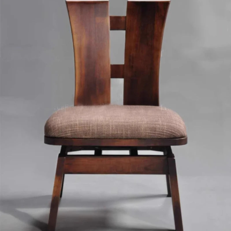 Wood Japanese Swivel Chair Black Walnut Nordic Design Accent Office Chair Desk Relaxing Computer Fotel Gamingowy Home Office