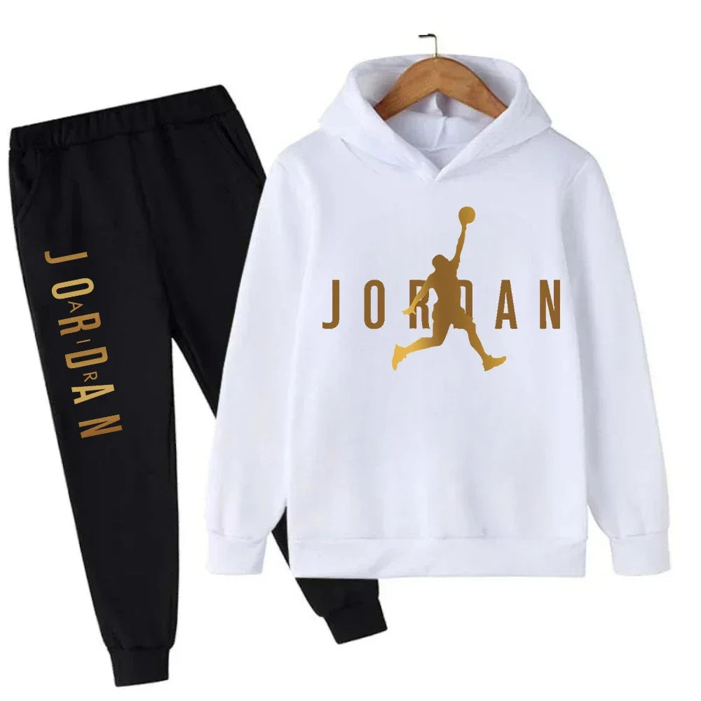 Autumn Warm Slam Dunk Master Pattern Printed Children Set Hoodie+Pant Suit 2pcs Set Kids Boy Girl Fashion Clothing Tracksuits