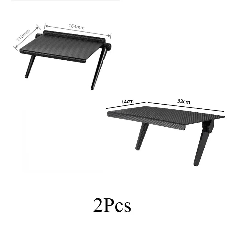 Adjustable TV/Monitor Top Shelf Organizer - Universal Space-Saving Rack for Router, Media Box,Accessories & Cable Management