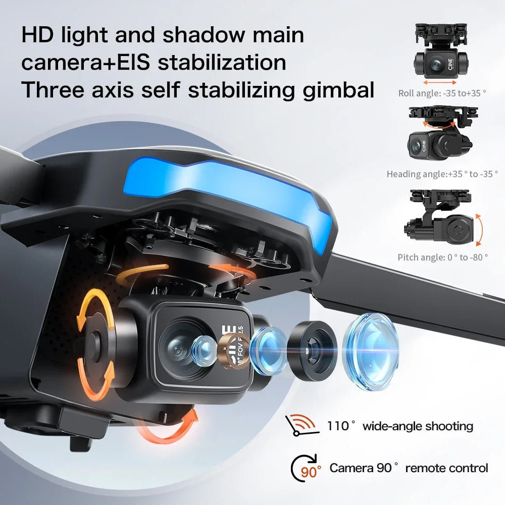 S-X1 MAX GPS Drone 4K Professional HD Camera 3-Axis Gimbal Aerial photography Brushless Screen 5G WIFI FPV Dron RC Quadcopter