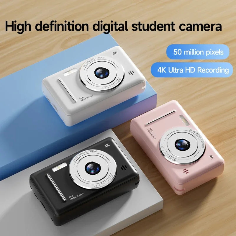 Xiaomi 4k Digital Camera Retro CCD Portable Camera 50 Million Pixels Auto Focus Entry-level Camera Dual Camera Flash Student CCD