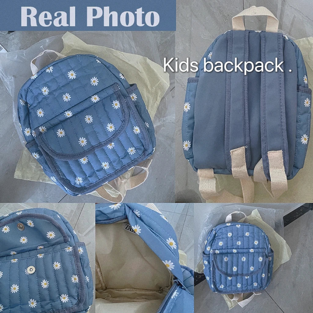 2025 Cartoon Print Floral Kids Backpack for Girls Boys School Bags Kid Bag Backpacks for Kids for School  Cute Backpack