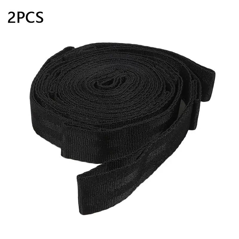 2Pcs High Bearing Capacity Hammock Straps 600lbs Breaking Strength Polyester Hammock Belt Rope 5 Ring Correias De Poliéster