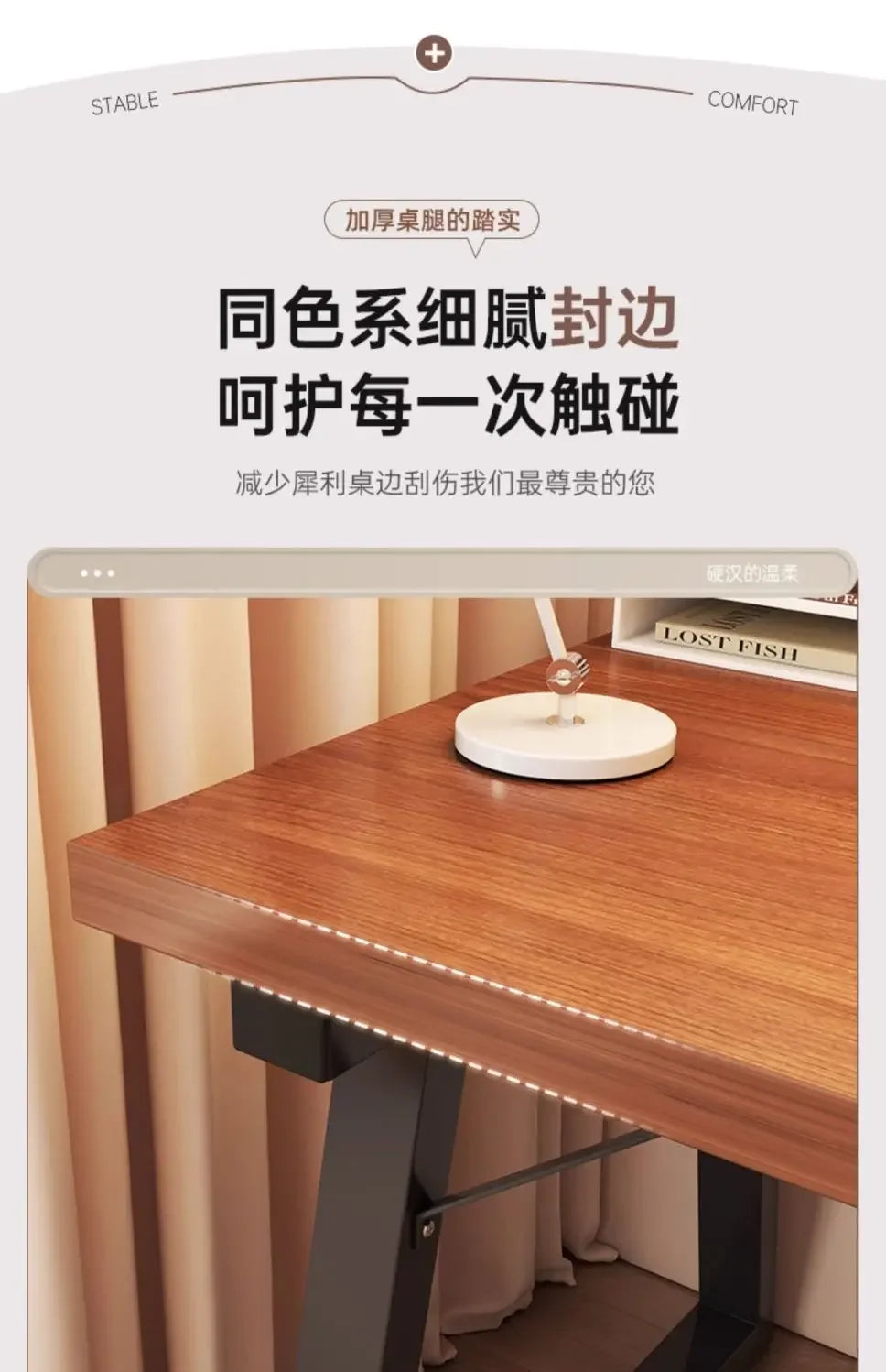 Home Computer Desk Desktop Desk Student Home E-sports Table Bedroom Simple Bookshelf Table Long Desk Workbench