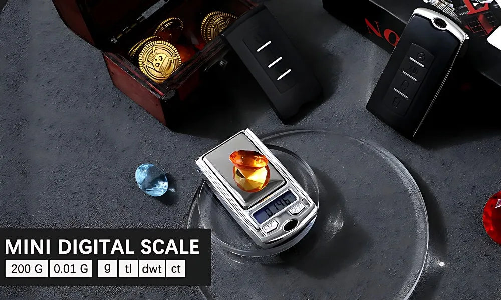 1PC Portable Mini Digital Pocket Scales 100g 0.01g for Gold Sterling Jewelry Gram Balance Weight Car Key Electronic Scales