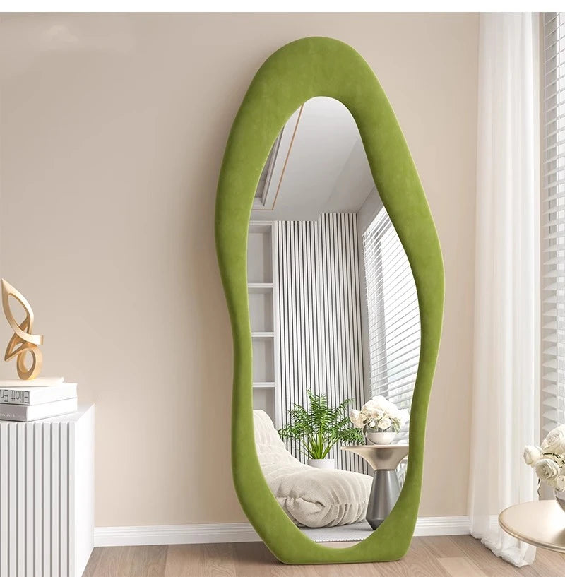 Oval Bed Room Mirrors Full Body Standing Nordic Design Luxury Mirrors Full Body Living Room Espejos Decorativos Room Decoration