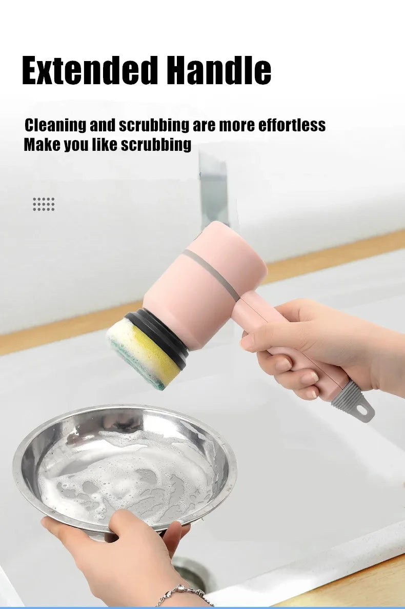 2025 Multi Functional Wireles Electric Cleaning Brush Household Toilet Cleaning Tool Handheld Kitchen Cleaning Brush