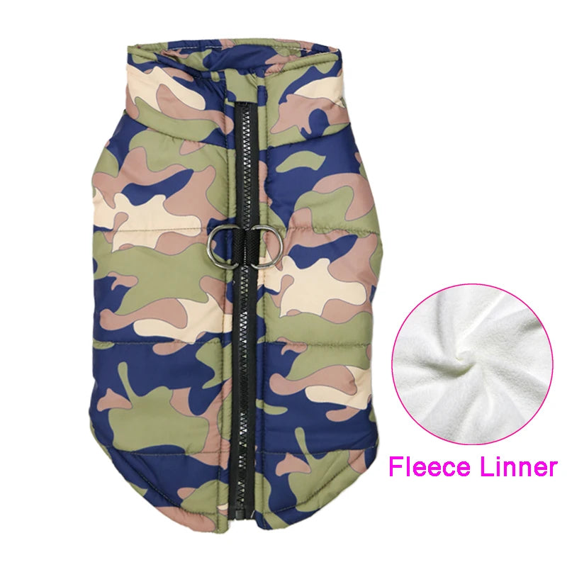 Winter Warm Waterproof Dog Jacket for Small Medium Large Dogs Clothes Chihuahua Vest Labrador French Bulldog Costume Pet Apparel