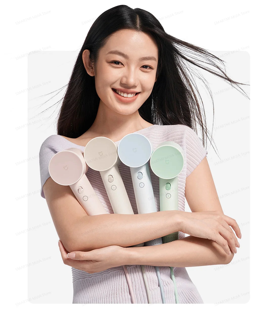2025 New XIAOMI MIJIA High-Speed Hair Dryer,110000rpm,62m/s Powerful airflow,8 Airflow Mode,347g 4 Color,CN Version With Adapter