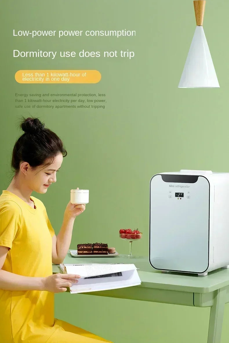 220V EOS Mini Compact Refrigerator for Bedroom, Dorm Room, Office and Travel CAB