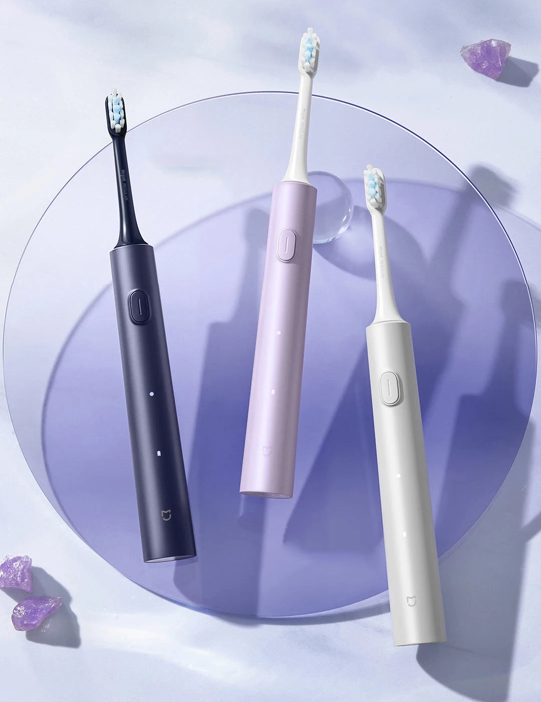 XIAOMI Mijia Sonic Electric Toothbrush T302 3colors 4 Brush Heads IPX8 Water Proof 360° Wireless Charging 4 Modes Cleaning Teeth