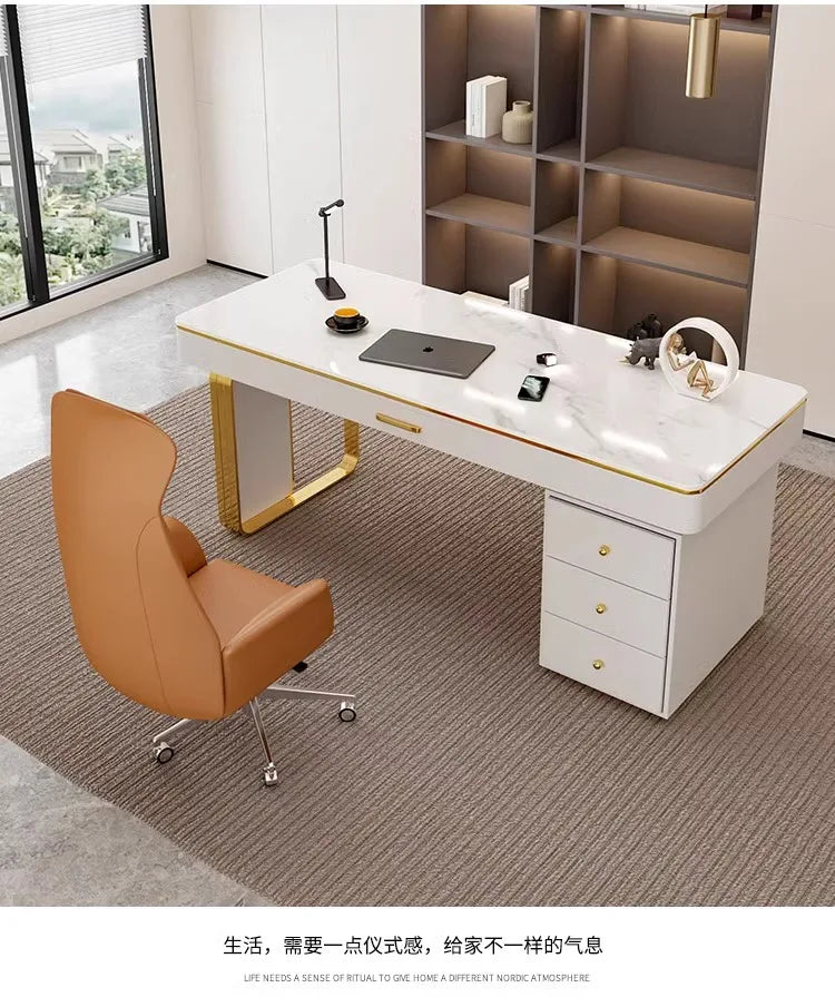 Modern Luxury Rock Slab Room Desks Gaming Desk Computer Desk Office Table Gaming Table Motion Study Computer Desks Furniture